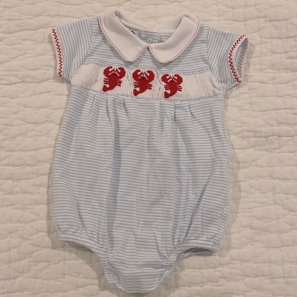 Magnolia Baby Smocked Crawfish/Lobster Bubble